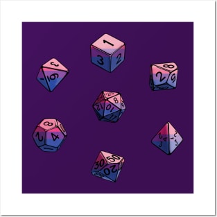 Pride Dice Set - Bisexual Posters and Art